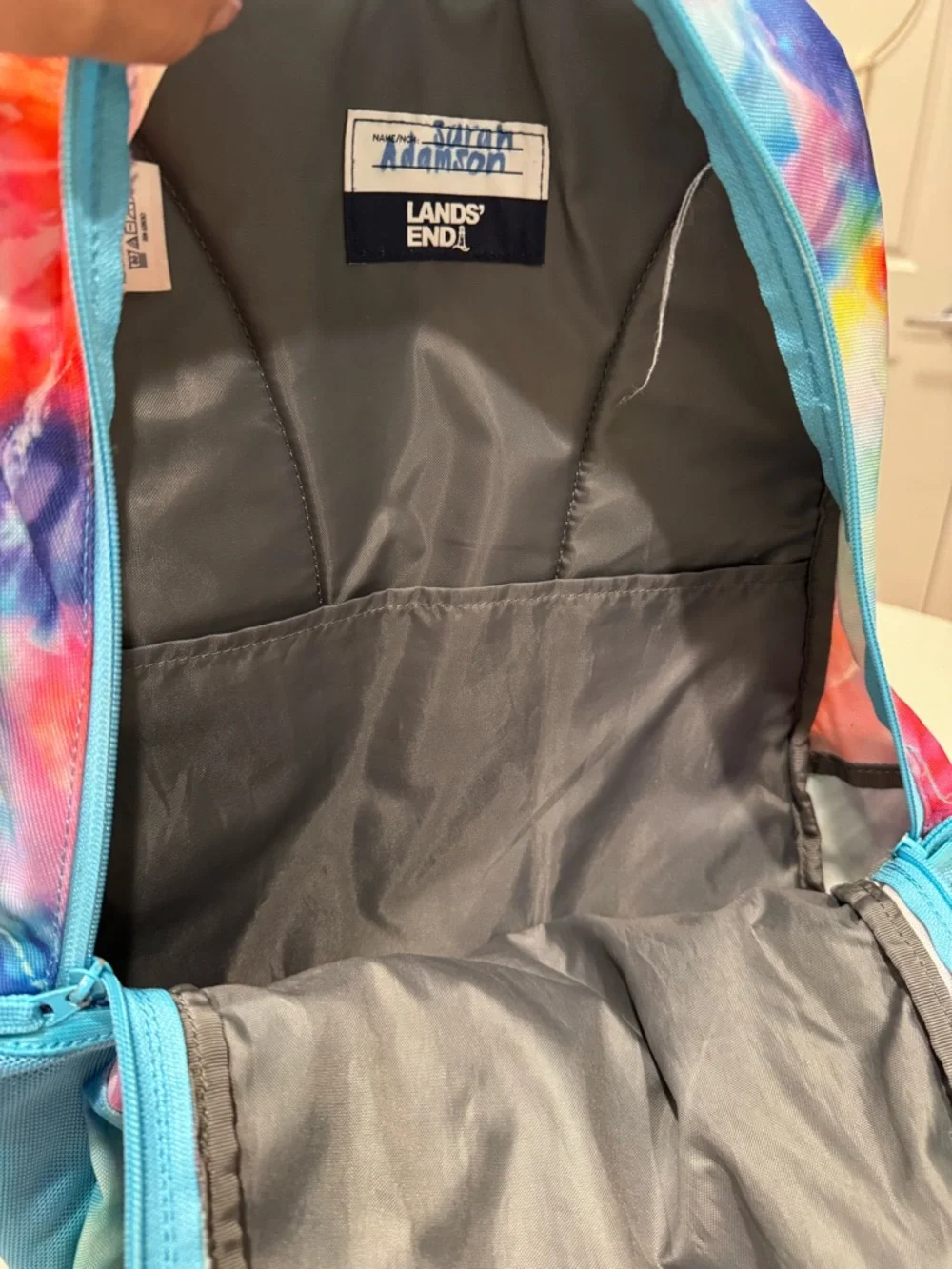 Lands’ End Kids ClassMate Backpack - Vibrant Tie-Dye - Large